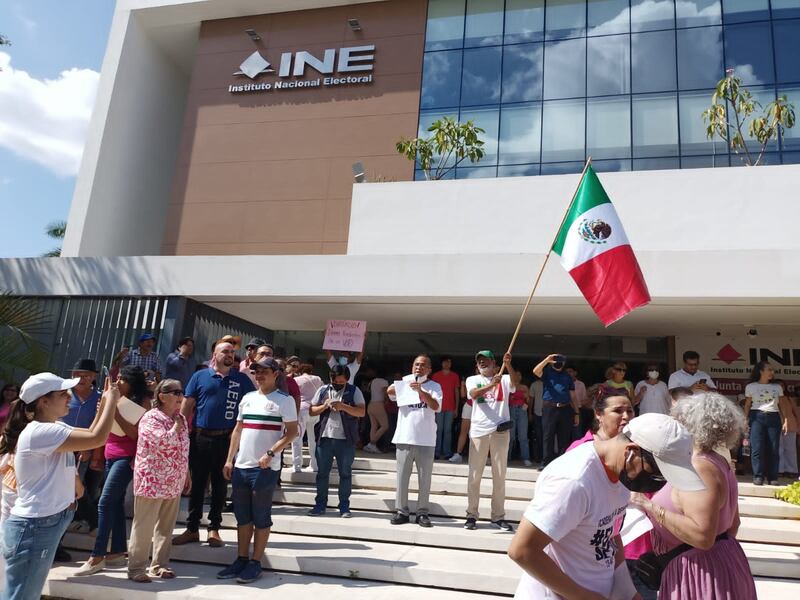 INE marcha Yucatán.