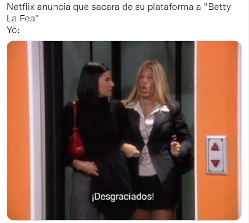 Con memes, muchos de ellos con imágenes de la historia original de 'Yo Soy Betty, La Fea' fue que llenaron cada post y cada tuit en Internet.