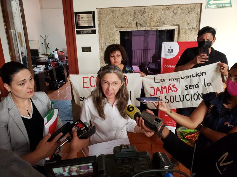 Esta mañana los inconformes acudieron al Parque San Rafael donde fueron atendidos por la diputada Mara Robles.