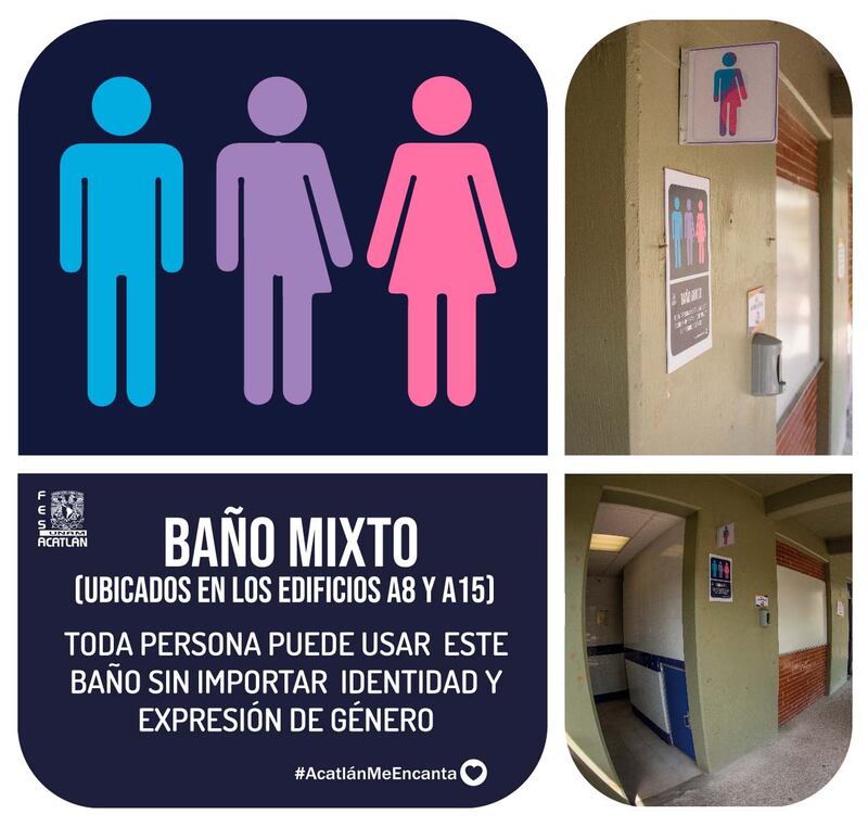 Baños mixtos FES Acatlán