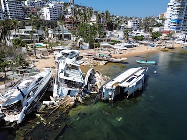 Así se observa la Zona Diamante de Acapulco a cuatro meses del paso de Otis