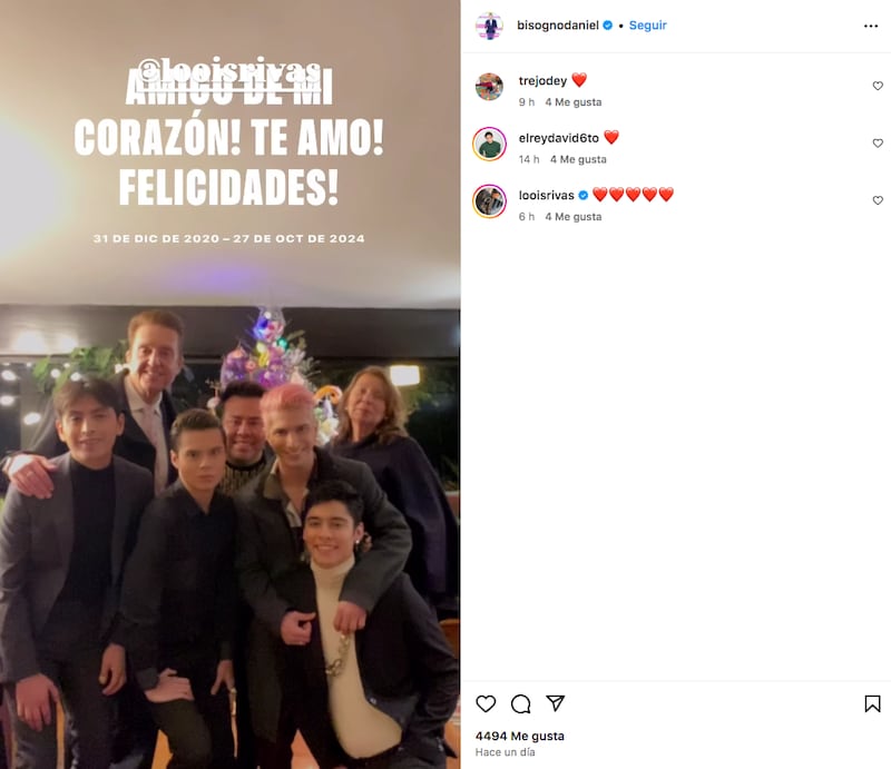 La última publicación de Daniel Bisogno en Instagram