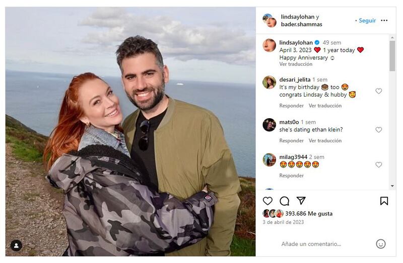 Lindsay Lohan y su esposo, Bader Shammas