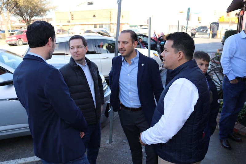 Anaya acompañó al dirigente de Acción Nacional, Marko Cortés, en una gira de trabajo por Dallas