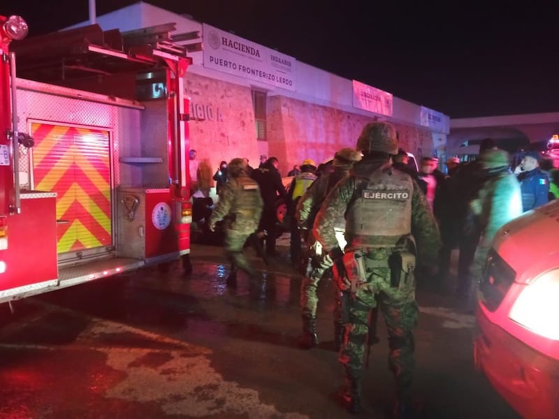 incendio en albergue de Ciudad Juárez, Chihuahua (México)