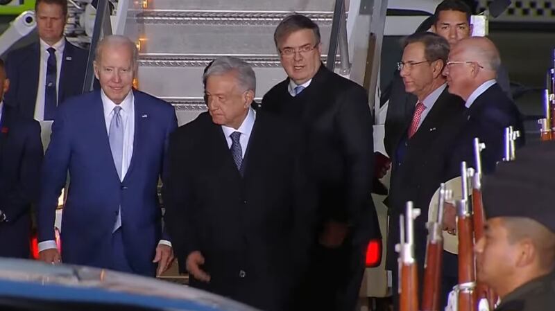 Biden llega a México.