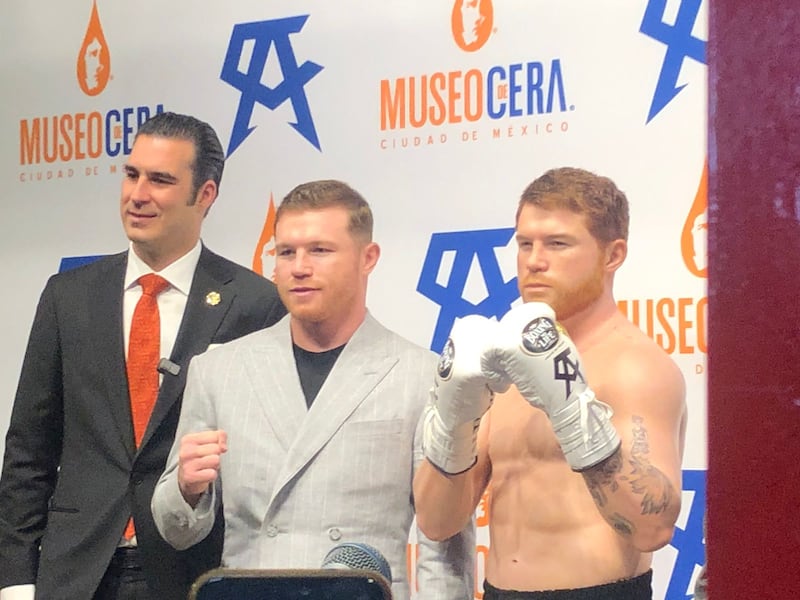 Figura de cera del Canelo