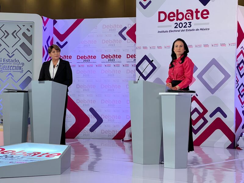 Debate Estado de México entre Delfina Gómez y Alejandra del Moral 20 de abril 2023