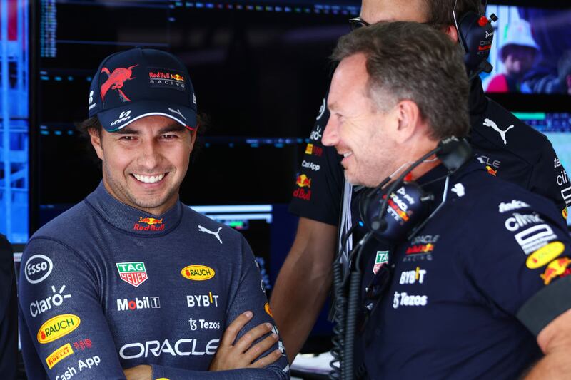 Sergio Pérez y Christian Horner