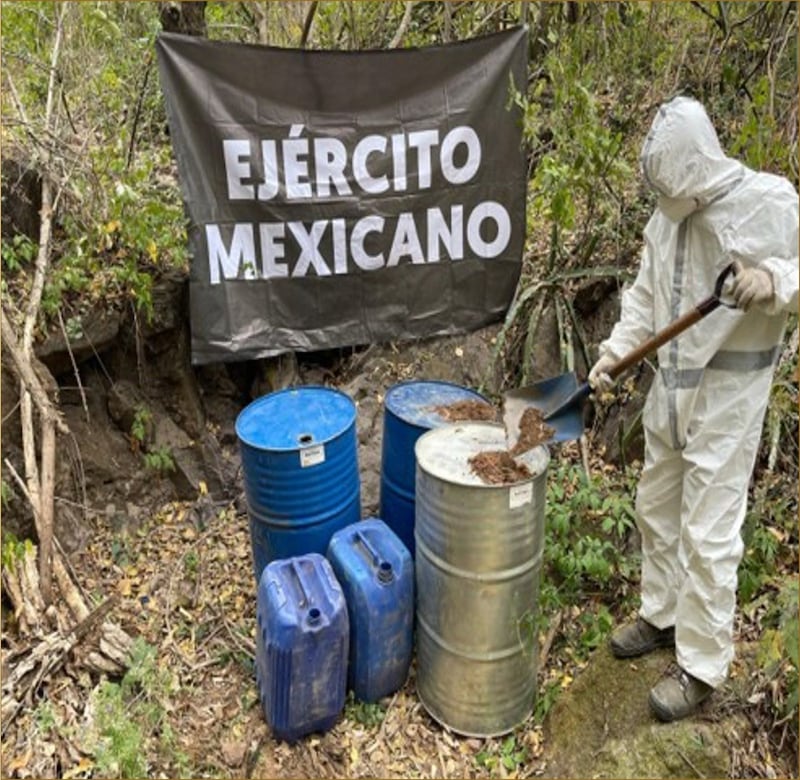 Entre los objetos asegurados se encuentran 2 armas de fuego, 2 cargadores, 17 cartuchos, 23 dosis de metanfetamina y un vehículo. Además, fueron incautados 1.07 kg de fentanilo, 876 g de metanfetamina, 222 g de heroína, 6.2 kg de marihuana y 17 cartuchos.