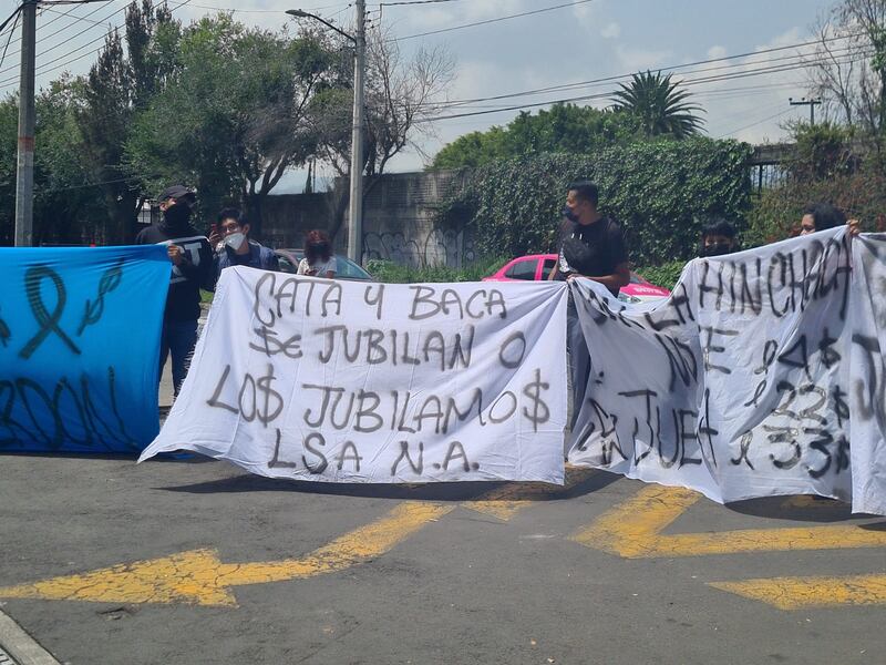 Protestas en La Noria de Cruz Azul