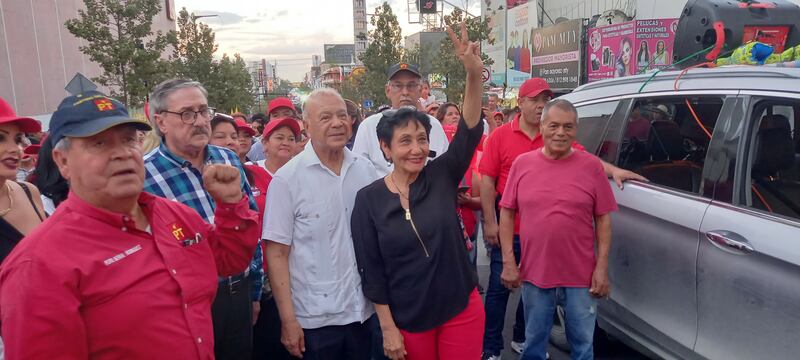 Alberto Anaya y Lupita Rodríguez encabezaron la marcha.