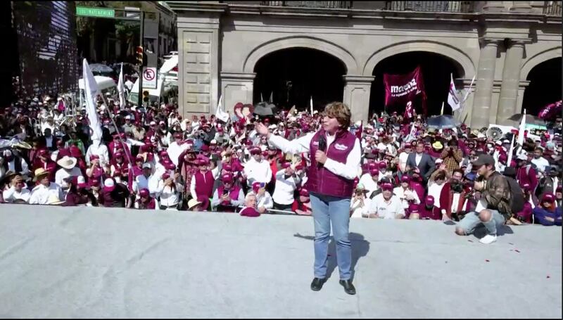 Delfina Gómez arranca precampaña por el Gobierno del Edomex.