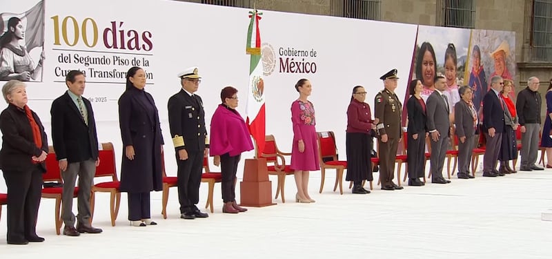 Claudia Sheinbaum rinde cuentas por sus primeros 100 días de gobierno en Segundo Piso de la 4T