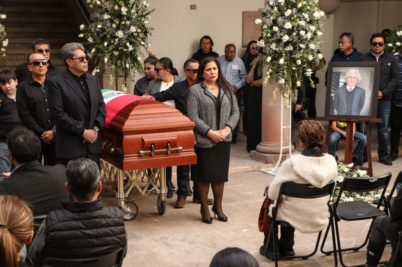 Realizan funeral de Juan Pérez Guardado, cuñado de Ricardo Monreal