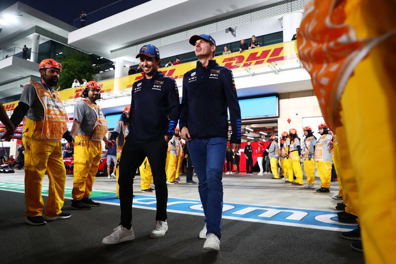 Sergio Pérez y Max Verstappen