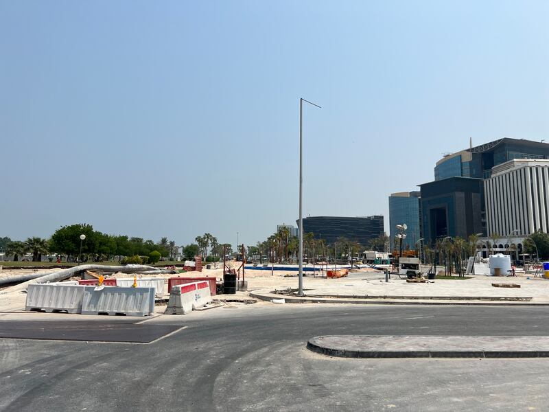 Tratan de realizar obras por las tardes cuando el calor da un respiro.