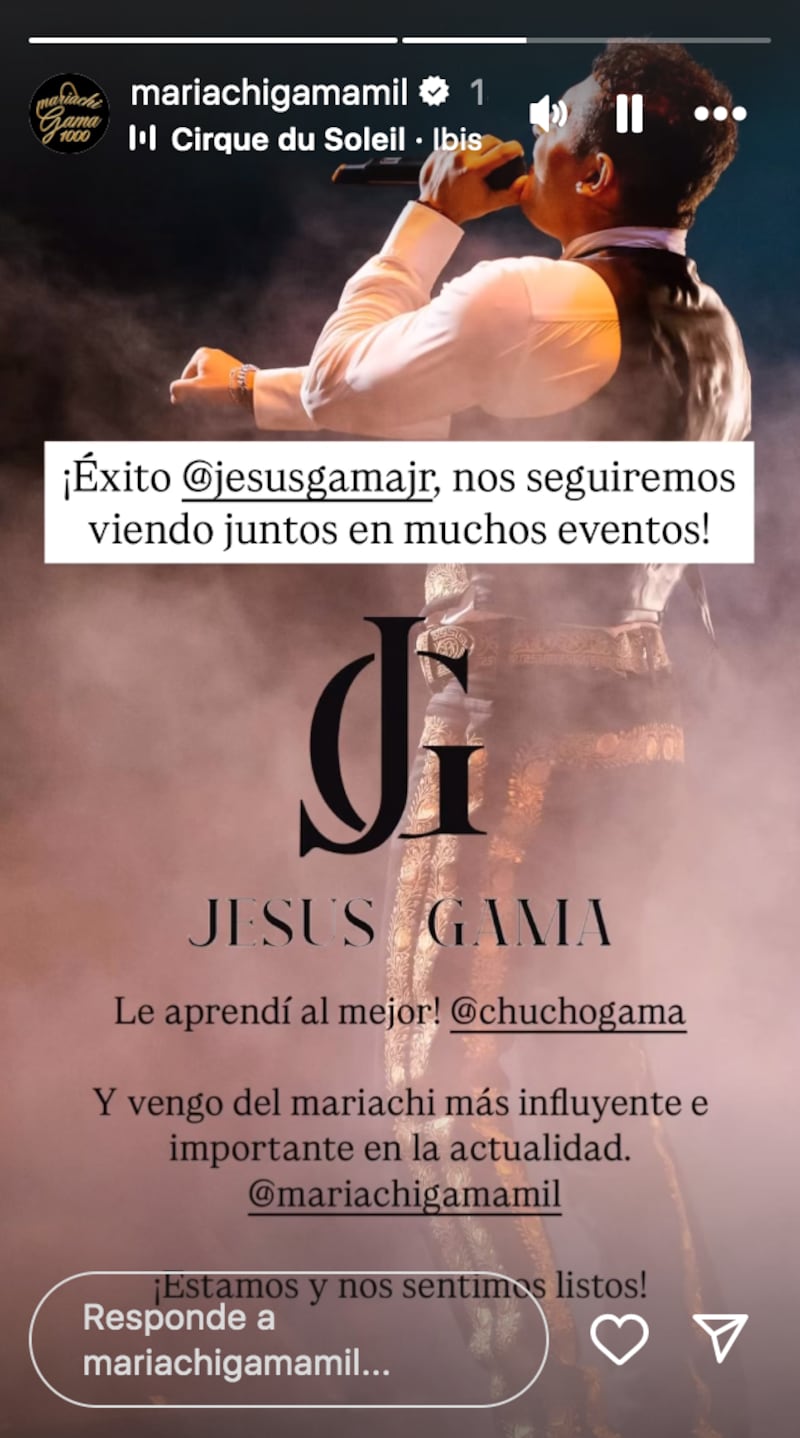 Jesús Gama se despide de Mariachi Gama 1000