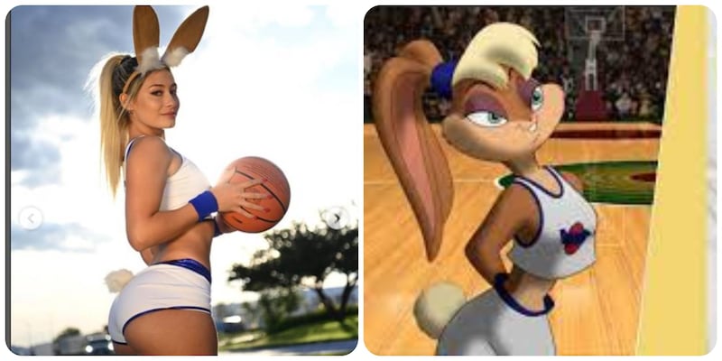 Issa Vega disdrazada de Lola Bunny