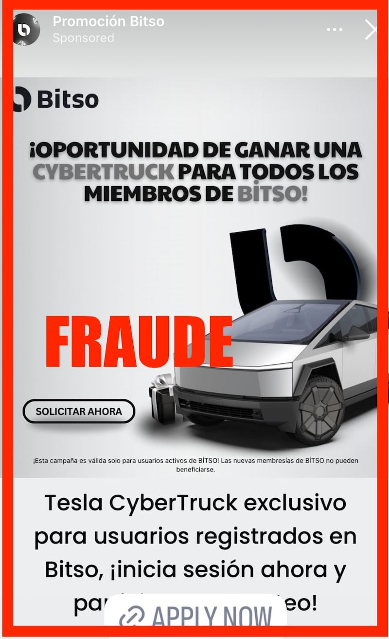 Hackers lanzan phishing con Tesla Cybertruck gratis.