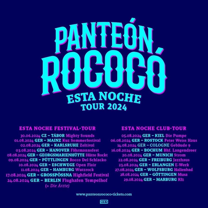 Panteón Rococó regresará a los escenarios con “Esta noche Tour 2024”