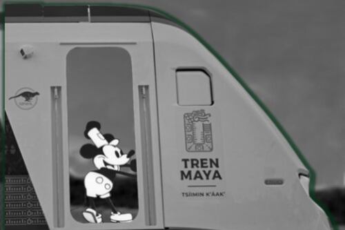 ¡Mickey Mouse a bordo! Tren Maya promociona viajes con icónico ratón de Disney 