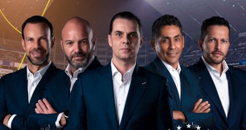 Zague, Christian Martinoli, Luis García y Jorge Campos