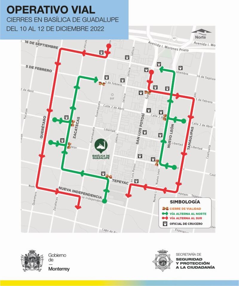 De ser posible hay que usar transporte público para llegar a la Basílica de Guadalupe.