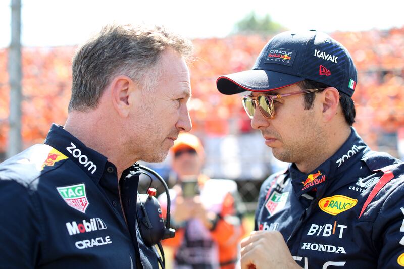 Christian Horner habla sobre la carrera de Checo Pérez en el GP de Imola.