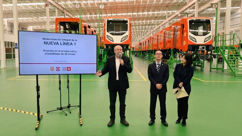 Terminan fabricación de 3 de los 27 trenes para Línea 1 del Metro