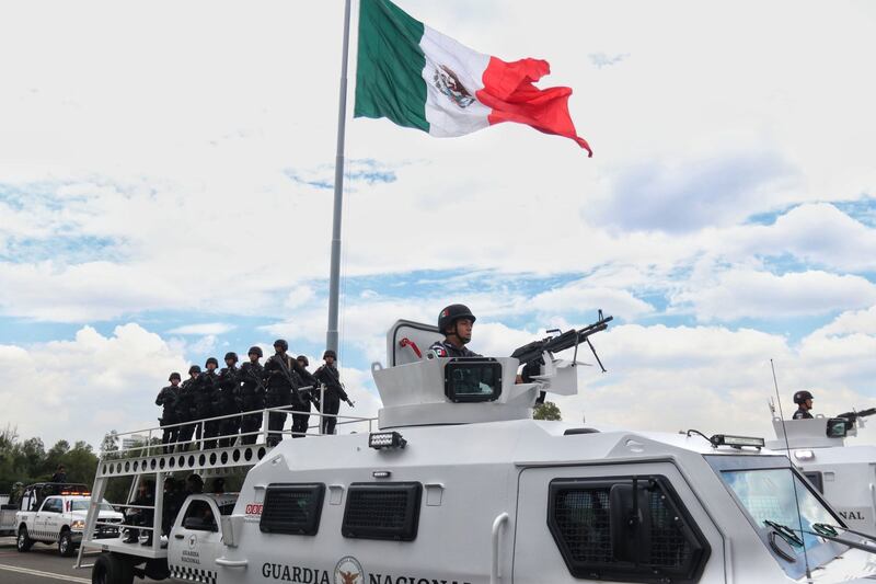 Desfile militar: Guardia Nacional y militares ensayan