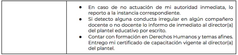 Acciones a realizar por el personal docente para evitar la violencia en las escuelas (SEP)