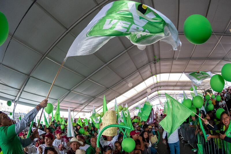 Crecimiento del Verde favorece campaña de Delfina Gómez Álvarez