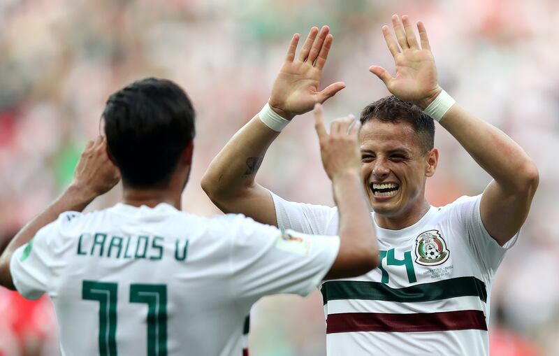 Chicharito Hernández y Carlos Vela