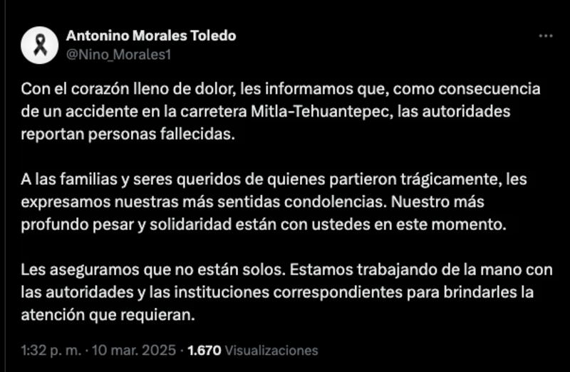 Autobús que transportaba a simpatizantes de Morena vuelca en Oaxaca