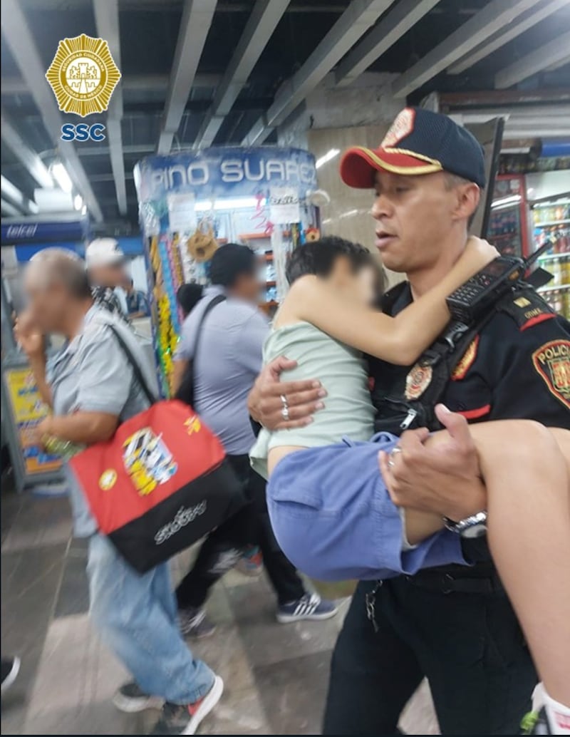 Metro niño sufre de golpe de calor