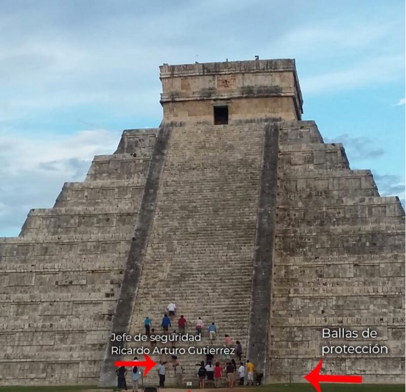 Los inconformes filtraron pruebas de las arbitrariedades que ocurren en Chichen Itzá.