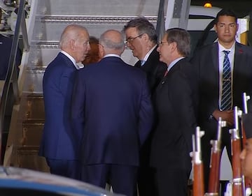 Biden y AMLO se encuentran en el Aeropuerto Felipe Ángeles