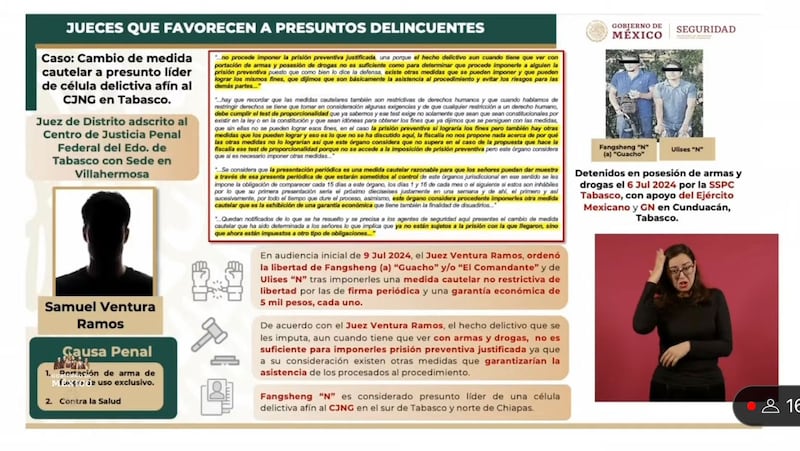 Jueces favorecen delincuentes