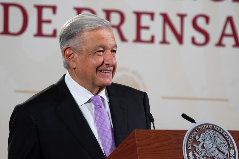 Cuauhtémoc, Ciudad de México, México, 16 de marzo de 2023.
Andrés Manuel López Obrador, Presidente de México en conferencia de prensa en el Salón Tesorería de Palacio Nacional. Acompañan al mandatario: Rocío Nahle García, secretaria de Energía y Octavio Romero Oropeza, director General de Pemex.
Foto: /Presidencia