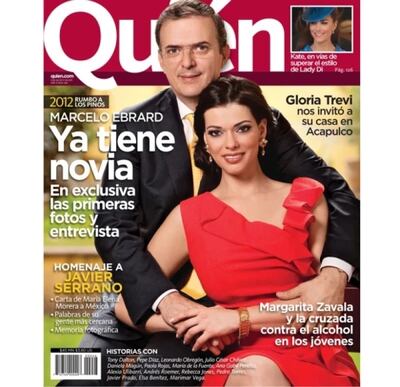 Portada de la revista Quién con Marcelo Ebrard y Rosalinda Bueso, edición de agosto de 2011.