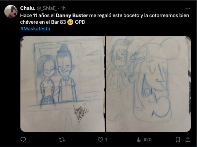 Condolencias por muerte de Danny Buster