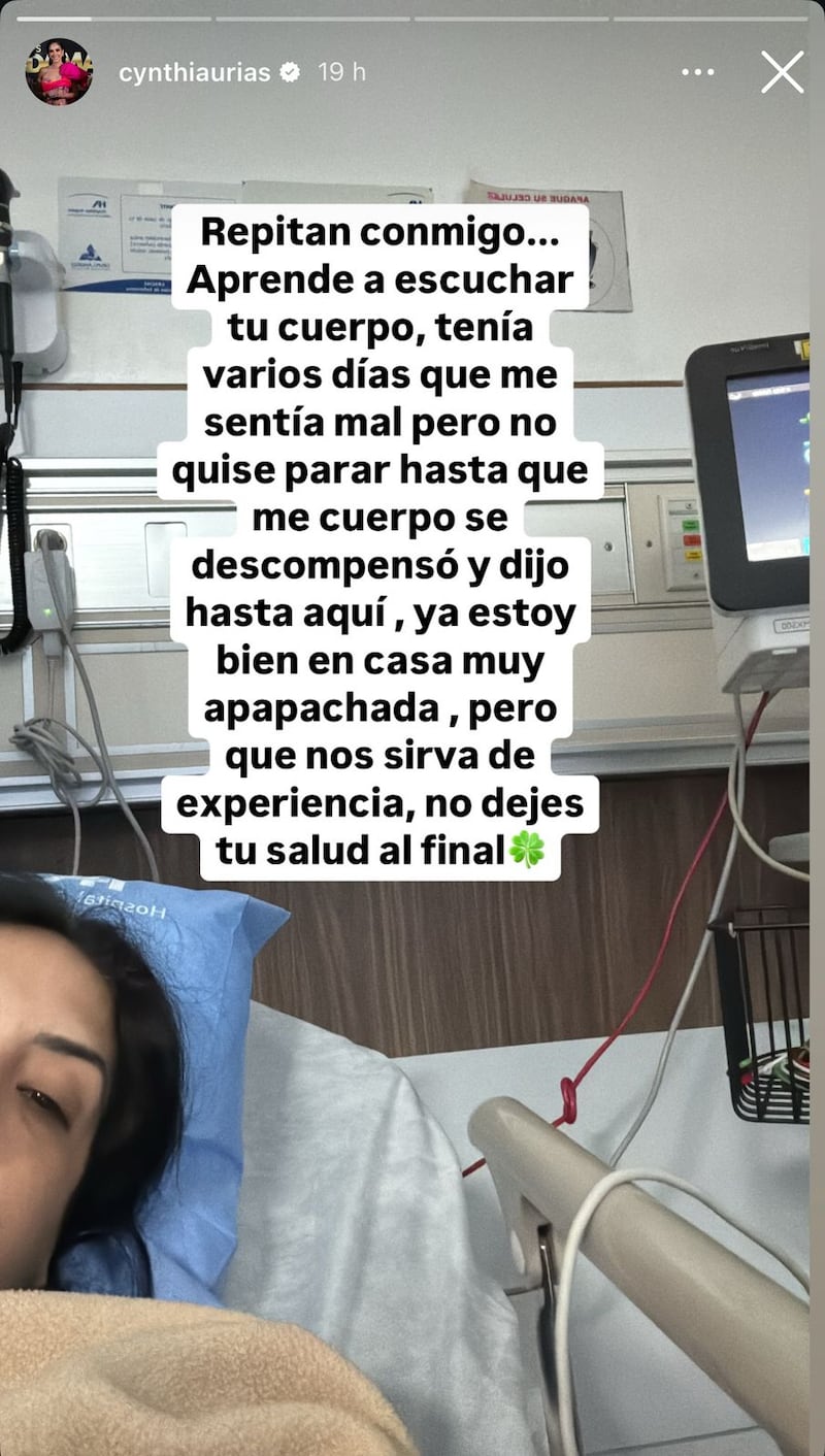 Cynthia Urías vía Instagram