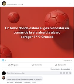 Gas Bienestar. Denuncias en redes sociales sobre la operación de Gas Bienestar. Debido a la confusión, muchos buscan organizarse con gaseros a través de grupos de WhatsApp y Facebook.