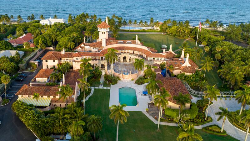 Vista aérea de la mansión Mar-a-Lago de Donald Trump.