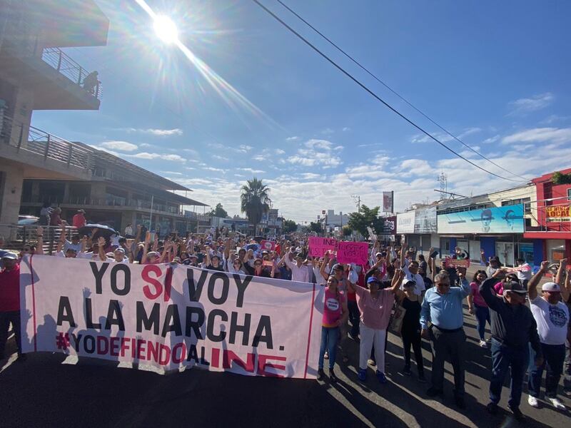 INE marcha Sinaloa.