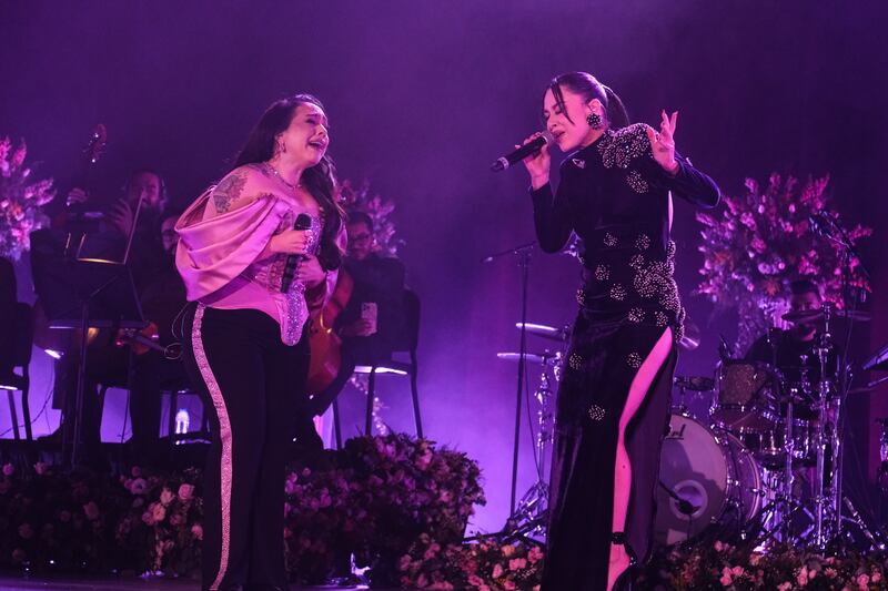 La cantante fue la invitada especial en el show del Auditorio Nacional.