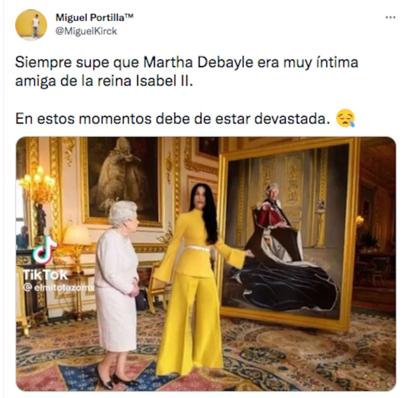 La conductora es criticada por su reacción a la muerte de la reina Isabel II.