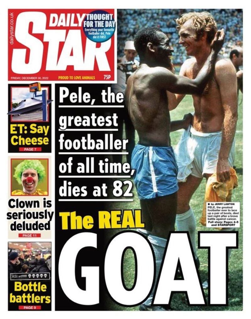 Portadas - muerte de pelé