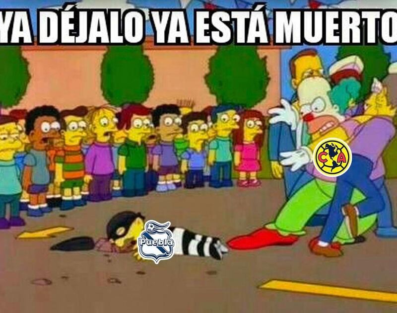 meme goliza América vs Puebla